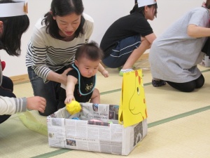 キリンさんの列車にぽん！
