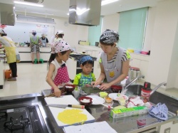  のりをしいて、具は何にしよう？