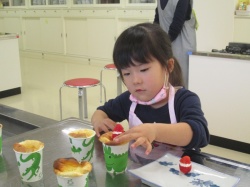 イチゴのサンタさんを飾って 出来上がり♡