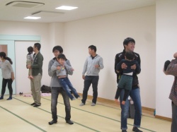 パパのブランコ。 ブーラン、ブーラン。