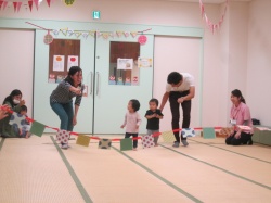 次はかけっこ。 よーい、ドン！