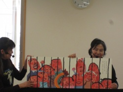 紙芝居『うがいライオン』