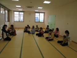 1歳のお友だちが いっぱい集まりました。