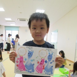 完成したよ！お絵かきもがんばりました！