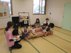 みんなの前でのインタビュー♪ ドキドキしたけど、楽しかったよ！