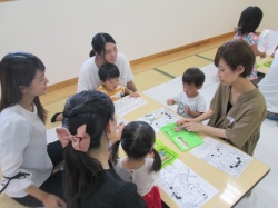 トーマスのお絵かきも、おともだちと楽しんだよ！