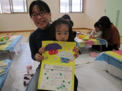 かわいいきのこのカレンダーの できあがり☆