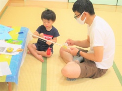 本格的な魚釣りの竿のでき上がり！