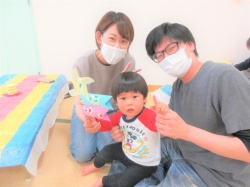 家族で一緒にこいのぼりを作ったよ！ いい思い出になりました♫