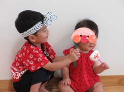 ねーねー、 アンパンマンに変身してごらん♡